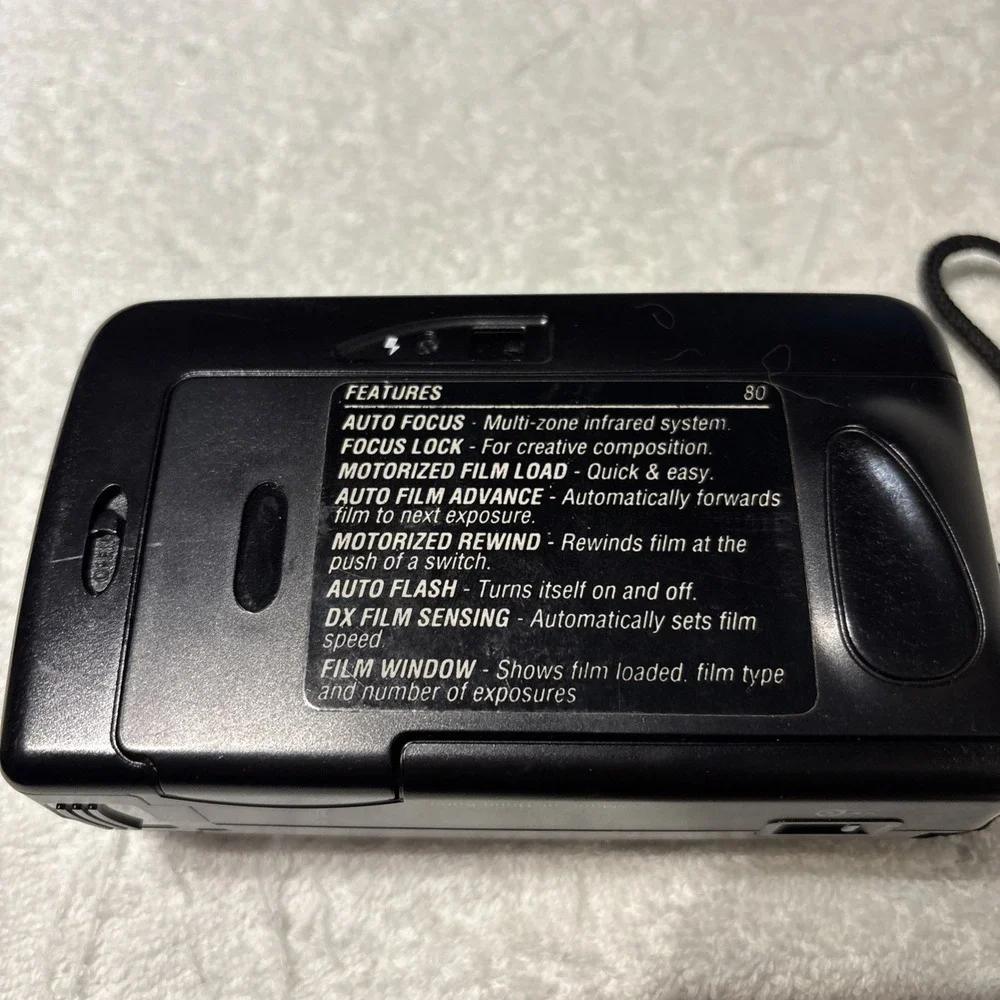 Vivitar PS80 35mm Point & Shoot Film Camera- AF Motor-  Auto Flash Tested‎
